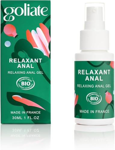 GOLIATE Relaxant Anal Bio - Gel Intime Décontractant à Base d'Eau