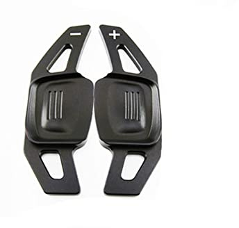 Asudaro Lenkrad-Schaltblende, Aluminiumlegierung 2 Stück Kurz Lenkrad-Schaltwippenabdeckung Kompatibel mit G-Ol-F 8 Mk8 2020 2021