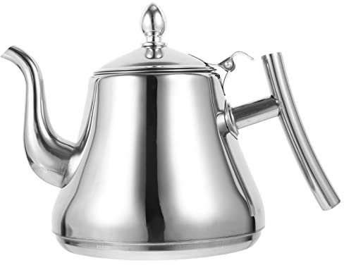 Alipis Tetera Cafetera De Goteo Jarra Cafetera Universal de Largo con Filtro de Metal Suelta Cafetera de Inoxidable para La Oficina en Casa Cafetera Inoxidable Cafetera Goteo