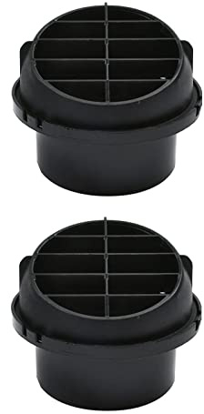 Carkio Warmluftauslass 60mm Auto Heizung Schlauch Rohrleitung Warmluftauslass Auto Parken Heizung Klimaanlage Lenkung 360 Grad drehbar, Packung mit 2