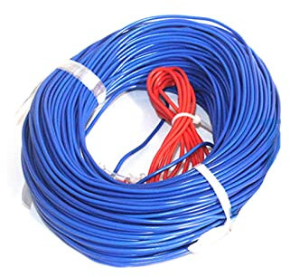 Styire Warmhaltekabel Gewächshaus-Kinderzimmer-Bett-Heizkabel-Linie, Boden-Heizdraht-Blumen-/Gemüse-/Sukkulenten-Pflanzen-Winter Heizung Langlebig (Color : Air Heating Wire, Size : 120Meter)