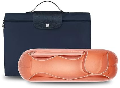 D.DUO Taschen-Organizer Add-on, Brieftaschen-Organizer für Longchamp Business Taschen (Rosa)