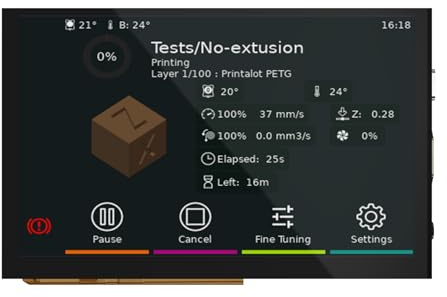 BIGTREETECH - Monitor touchscreen HDMI5 V1.2 da 5 pollici, IPS LCD, 800 x 480, per Raspberry-Pi 4B/3B, BTT Pi V1.2/Pi 2, compatibile con SKR Mini E3 V3.0/Octopus/Manta M4P/M5P SKR 3 a Running Klipper
