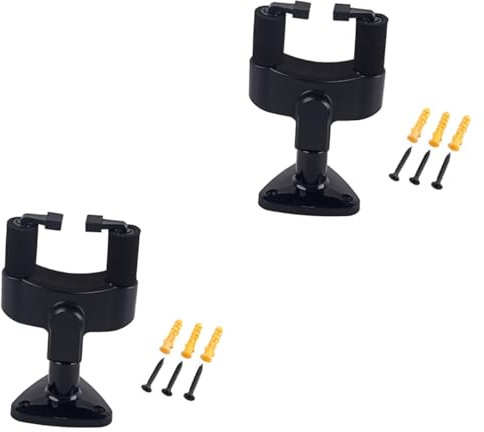 Toyvian 2St wandhalterung für gitarre Gitarrenhalter aus Metall verstellbarer Ständer Hängeregal kleiderständer Haken Gitarrenaufhänger Musikinstrument Zubehör Gitarrenständer anschließen