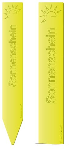 Cazador-del-sol ® - das Original | sunart - Leuchtstele | 1 Stück | Sonnenschein - Leuchtstele Lemon | Höhe 51 cm