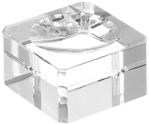Alipis 2stücke Crystal Holder Mit Concave Base Robuster Glasständer Für Kristallkugeln Dekoration Und Fotografie Für Runde Objekte Wie Tennis Und Baseballs Transparent Und Blasenfrei