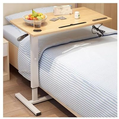 XXAD553TY Mobile Workstation Multifunktionaler mobiler Hub-Esstisch mit Rollen, Nachttisch, Esstisch, Brett, Kleiner Tisch for den Hausgebrauch Mobiler Schreibtisch