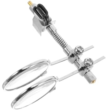 NUOBESTY Magnifying Glass Clip on to Eyeglass Frame 5X Magnifier Loupe with Double Lens for Watchmaker Jewelers Eyeglasses Repair