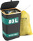HOMELYN Support pour sac poubelle jaune - Support solide avec couvercle - Extra pour sacs jaunes - Support de sac jaune stable - Pour la cuisine et la maison (noir)