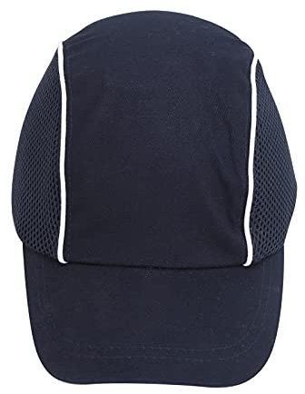 Schutzhelm, Schutzhelme für Damen, Baseball-Anstoßkappe, Schlagfest, Leicht, Atmungsaktiv, Schutzhelm, Kopfschutz, Anstoßkappe mit Reflektierendem Streifen für Männer und Frauen