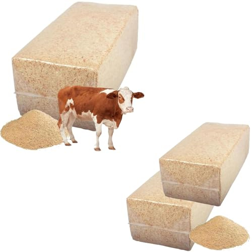 STAR SUPPLIES 20kg Sawdust Bales Wood Shavings Ideal For Animal Pet Bedding (2 Bags (40kg))