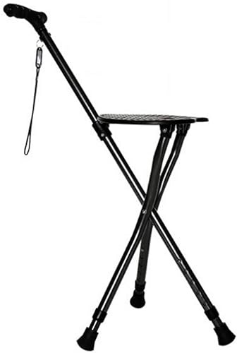 Stick de Marche avec Tabouret de béquille de siège cantulles Pliantes sièges sièges à Cinq Vitesses réglables à Trois Pattes de Marche se Tabouret de Marche