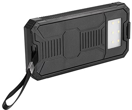 Caricatore Portatile da 20000 MAH Solar Power Bank, Doppio Caricatore del Pannello Solare USB con Carica Rapida, Kit di Caricabatterie Solari Fai -da -te per L'emergenza per
