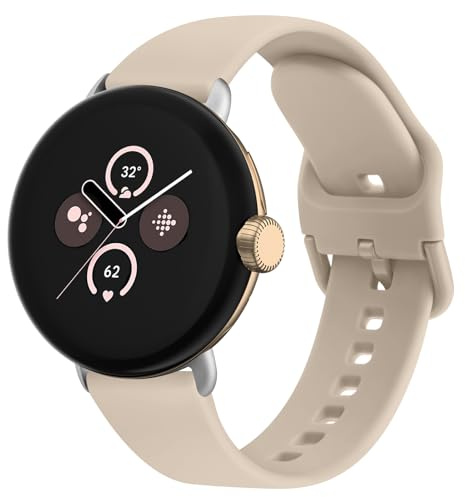 Vancle Armband für Google Pixel Watch 1/2/3 41mm Armband Damen Herren,Silikon Ersatzarmband Uhrenarmband für Google Pixel Watch 3/2/1