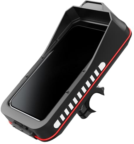 Mobiltelefonhållare för motorcykel – montering av motorcykel | cykel smartphone-klämma | cykelmobilfodral | justerbara smartphones hållare klämma för cykelskoter fäste för E-bil och barnvagn styre