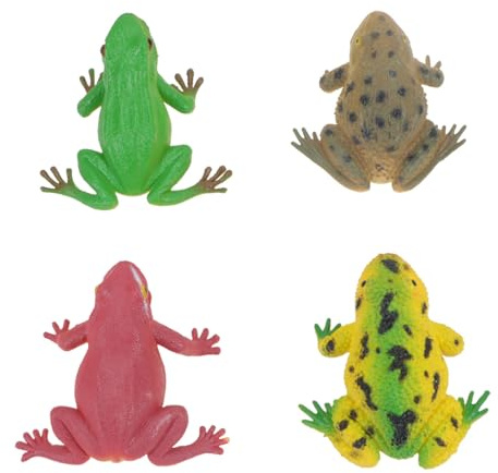 Artibetter Lot de 4 Jouets à Presser Grenouille Sonores en Plastique, Accessoires de Farce Multicolores, Jouets Amusants pour Garçon et Filles et Adultes, pour Soirée et Jeu Style Aléatoire