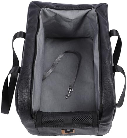 Generic Center Console Hundbilstol Mjukt Tyg Lätt Att Bära Husdjursbil Bältesstol för små Hundar, Förbättrad Säkerhet med Säkerhetskoppel, Perfekt för Resor och Semester, PVC, Polyesterfiber