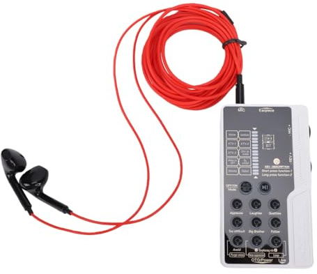 Zunate Changeur de Voix Portable, Carte Son Bluetooth Portable avec 8 Effets Vocaux, Réduction du Bruit et Réverbération, Plug and Play, pour Le Streaming en Direct, Les Jeux Vidéo et