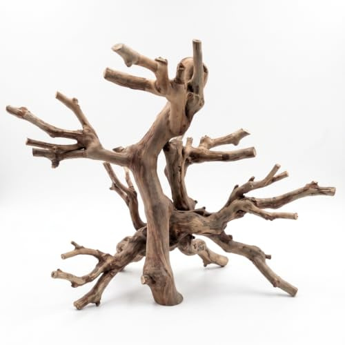 Nuiorfty Hamster Toys for Cage, 2 Grapevine Wood Chew-climb Toys, Dark Brown, 5.91/7.87in