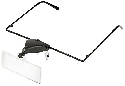 Klockreparationssats, glasögon med en lins 1,5x / 2,5x / 3,5x Förstoringsglas förstoringsglas LED-ljusförstoringsglas