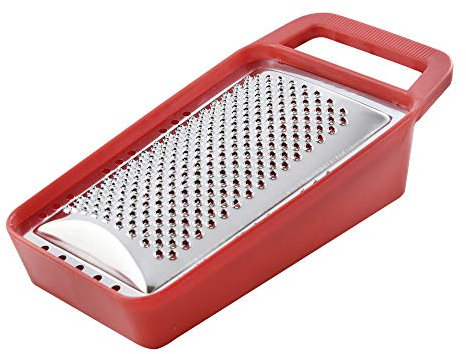 Grattugia da formaggio Moplen, con cassetto, con manico abs, cucina, acciaio, 24x13x5