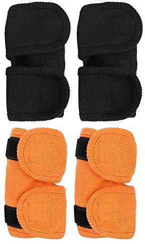 Zerodis 2 Stück Pet Legs Brace Recovery Strap Bracket Ellbogenschutz Beinlinge Knieschützer Chirurgie Wundgamaschen Schutz postoperative Arthritis Leggings für Hunde Katzen Haustiere(M -Schwarz)
