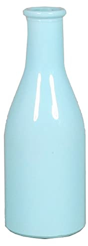 INNA-Glas Bottiglia in Vetro Anya, Azzurro, 18 cm, Ø 6,5 cm - Bottiglia Decorativa