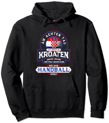 Handball und Kroatien Rukomet Hrvatska Pullover Hoodie