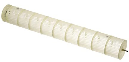 PATIKIL 96x661mm Aire Acondicionador Soplador Ventilador Rueda, Cruzado Flujo Ventilador Ensamblaje Reemplazo para Habitación AC, Amarillo