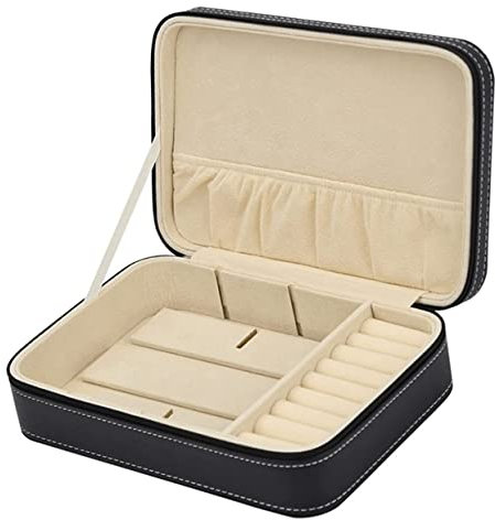 Uhrenkoffer Uhrenrolle Uhrenbox Uhrenschatulle Uhrenbox Aus PU-Leder, Geburtstag, Schmuckschatulle, Organizer Mit Reißverschluss, Uhrenbox, Brillenhalter, Organizer Uhrenetui Uhren Aufbewahrungsbox
