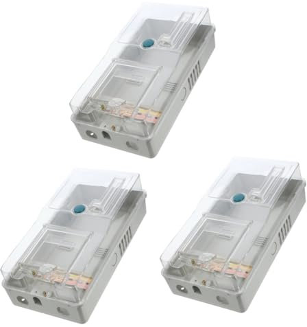 jojofuny Boîte De Compteur Électrique Dextérieur Stabilisée Aux Uv Boîtier Résistant Aux Intempéries Pour Une Inspection Facile 3 Pièces