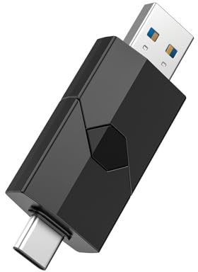 RAOYI 128GB USB C Flash Drive 2 in 1 Type C + USB 3.0 Flash Drive Dual OTG Retractable Type-C Thumb Drive Portable Memory Stick for iPhone 17/16/15 iPad Pro Android Smartphone Tablet PC (Black)