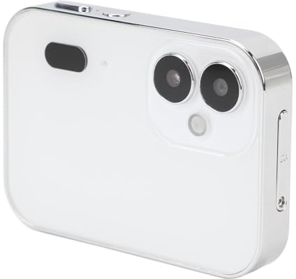Yunseity Fotocamere digitali per fotografia, 4K 64MP Vlogging, 3 pollici HD messa a fuoco manuale fotocamera compatta studenti con triplo obiettivo, per viaggi e intrattenimento