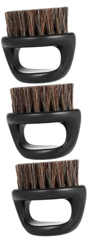 HAPINARY 3stücke Herren Bartbürste Mit Wildschweinborsten Tragbare Friseur-bürste Für Bartpflege Und Haarstyling Ergonomisches Design Für Zuhause Und Salon