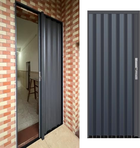 Falttür Falttüren Innentüren Falttüren für Schlafzimmer, Badezimmer, Dusche, Innentür mit Sichtschutz Und Schloss Und Schlüssel, Falttürgitter für Türöffnungen In Speisekammer, Küche und Schrank(150X2