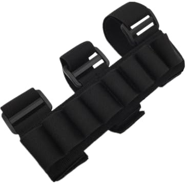 ProWildGear Pouch a 8 fori con braccio rimovibile custodia regolabile per esterni pistola a pistola a scatto per calibro 12 (BK)