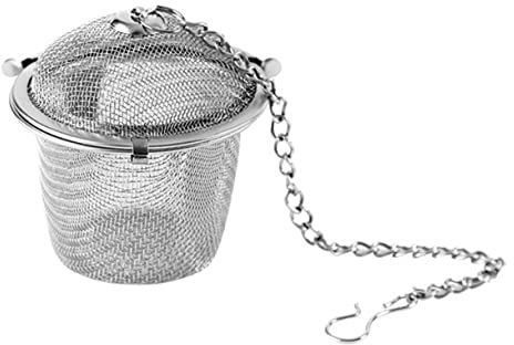 Cabilock Edelstahl Kugel Teefilter Mit Perforationen Für Gewürzeinfusion Und Abkochmedizinfilterfunktion Rostfrei Und Langlebig Für Teeblätter Und Gewürze Im Heißwasser