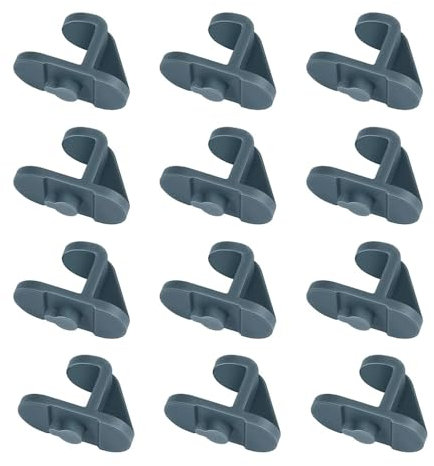 12PCS Refrigerator Shelf Clips, Plastic Refrigerator Shelf Clips, Shelf Support Replacement, Refrigerator Shelf Clips for Refrigerator Cooler Freezer Fridge Shelves Kitchen
