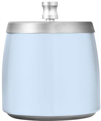 Elegante posacenere da esterno azzurro con coperchio per sigarette Posacenere antivento per sigarette Posacenere in acciaio inox per patio, balcone, ufficio casa