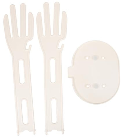 HOMOCONO Drainage Rack Kitchen Sink Dish Drainer Suction Cup Base White for Drying Gloves Mittens and Reusable Kitchen Gloves Stand for Dishes and Cloths
