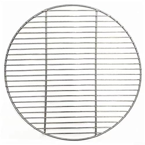 Rundes Grillmattennetz für Outdoor-Camping, Edelstahl, Grillrost, Grill, Backblech für Grill, Picknick (40 cm)