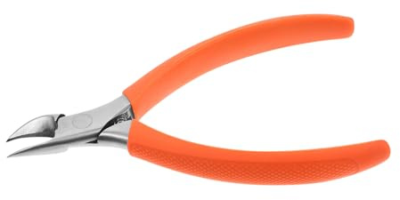 Homoyoyo Cortauñas Profesional Mango Naranja de Acero Inoxidable Práctico para Uñas de Manos y Pies, Herramienta Adecuado para Pedicura y Cuidado Personal