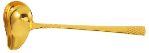 Gatuida Cucharón De Acero Inoxidable Dorado Con Creativo Tipo Pato Para Salsa y Sopa Cucharón Resistente y Duradero Utensilio Esencial Para Cocina Doméstica