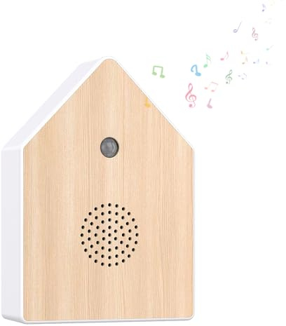 Dhqkqg Fågelkvitter Box, Fågelkvitter Box Rörelsesensor med Väggfäste, Naturljud Box Fågelkvitter, för Gäst-Toalett Bad Spa och Avslappning, B