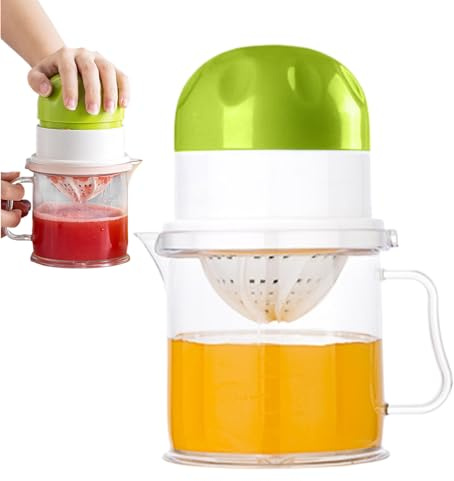 Presse-agrumes manuel 450 ml – Extracteur de presse orange avec design compact pour dortoir, gym, camping, petit déjeuner, bar, pique-nique, voyage, restaurant