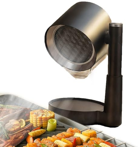 Desktop Range Hood, Portable Extractor Fan With Removable 2 Layer Filter & 3 Wind Speed, 3600rpm Height And Angle Adjustable Portable Range Hoods For Camping & Home