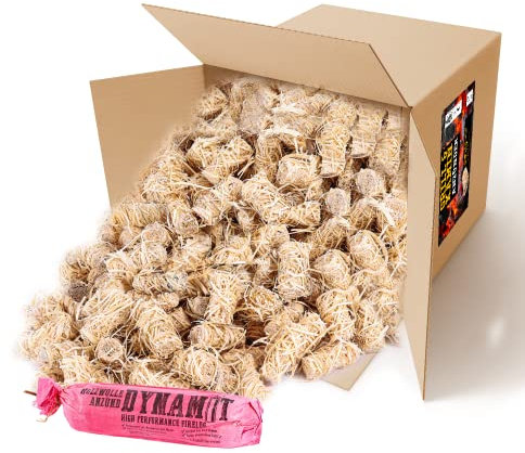 Panorama24 10 kg Kamin-Anzünder und Grill-Anzünder ca. 800 Stück (Ofen-anzünder, Anzündwolle, Anzündhilfe) aus Bio Holz-Wolle und Wachs - schnell und umweltfreundlich