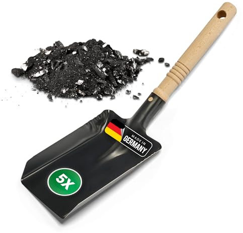 Pelle à charbon, cuillère à charbon, pelle à cendres, pelle à charbon, pelle à cendres, pelle à four (5, pelle à charbon, noire)