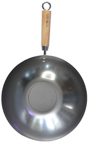 STOVEN 30cm Heavy Gauge Carbon Steel Wok