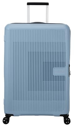 American Tourister Aerostep - Spinner L, Erweiterbarer Koffer, 77 cm, 101.5/109 L, Grau (Soho Grey)
